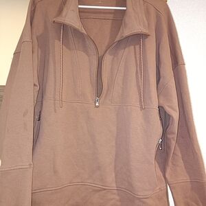 Desert RoseHalf-Zip Pullover Sweatshirt